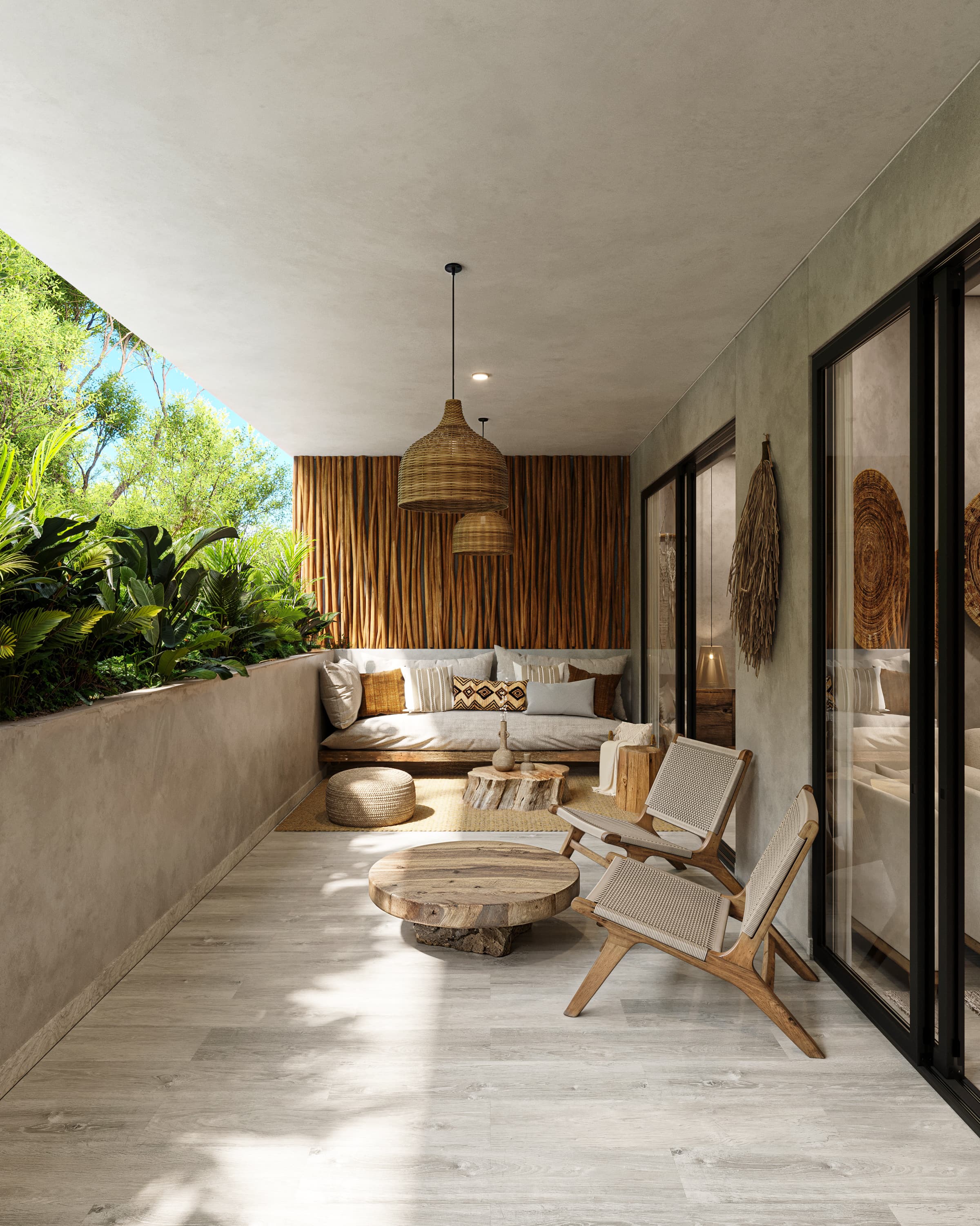 2 recámaras — terraza