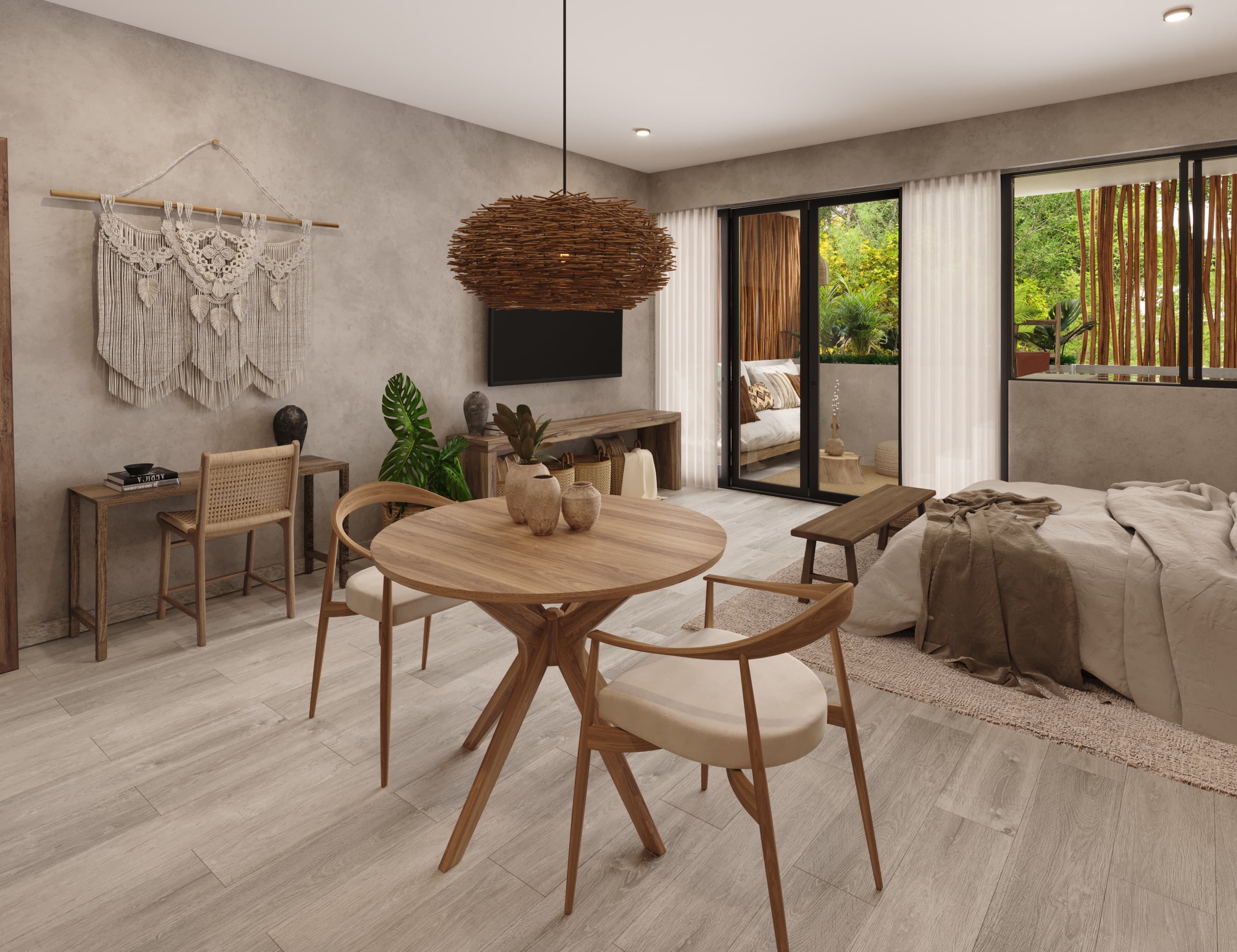 Estudio — sala y recámara integradas
